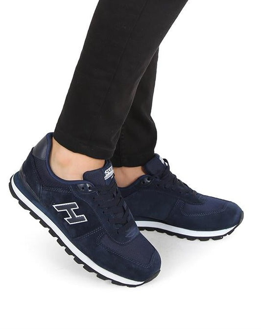 Hammer Jack Navy Blue Suede Lace-up Men's Sneakers, Perfect for Everyday Casual Style