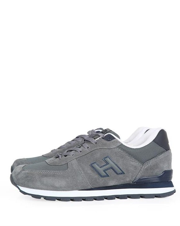 Hammer Jack Grey Suede Lace-up Men's Sneakers, Perfect for Everyday Casual Style