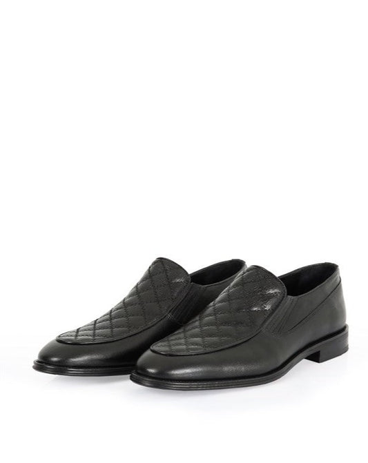 Lanester Black Leather Men's Classic Loafer Shoes, Handcrafted with High-Quality Materials
