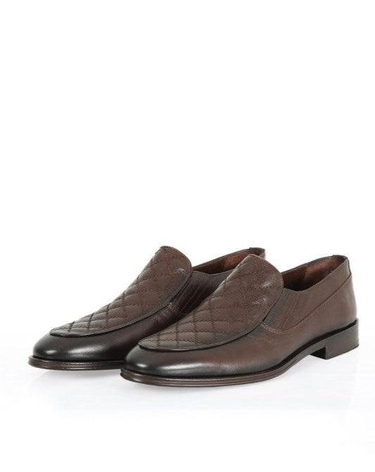Lanester Brown Leather Men's Classic Loafer Shoes, Handcrafted with High-Quality Materials
