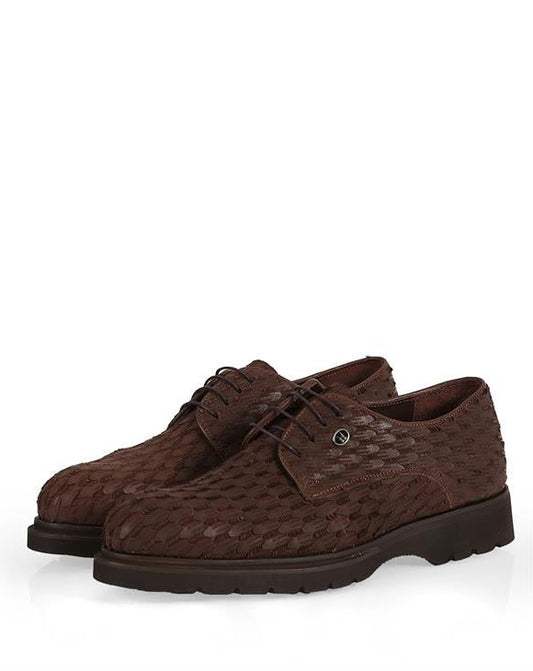 Idaho Brown 100% Leather Men's Oxfords, Classic Shoes for Everyday Elegance