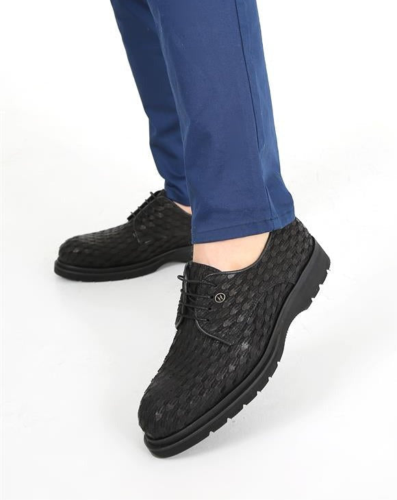 Idaho Oxfords für Herren, schwarz, 100 % Leder, klassische Schuhe für Eleganz im Alltag